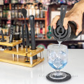 Double cocktail Shaker Set avec stand